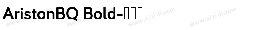 AristonBQ Bold字体转换
